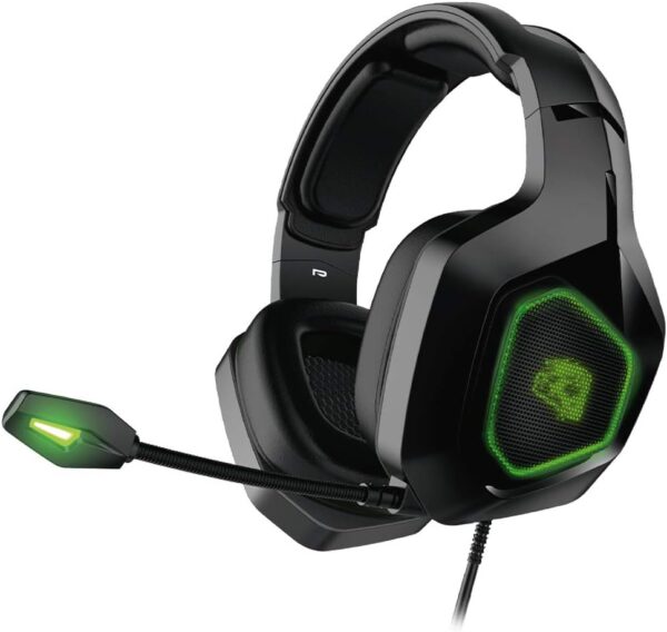 Headset Gamer Revenge 3D Surround 7.1 Virtual com Sensação de Direção e Profundidade Sonora Preto/Verde - HGRE71 ELG