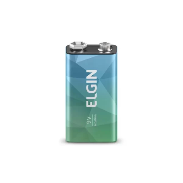 Pilha alcalina 9v blister com 1 peca - ELGIN