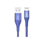 Cabo Usb (Certificação Apple Mfi) Lightning A2 Rock Autobot - iPhone 11/x/xs/xr/max/8/7/plus/6s/se/5s/iPad/iPod (100CM) (Azul)