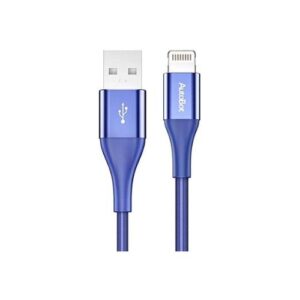 Cabo Usb (Certificação Apple Mfi) Lightning A2 Rock Autobot - iPhone 11/x/xs/xr/max/8/7/plus/6s/se/5s/iPad/iPod (100CM) (Azul)
