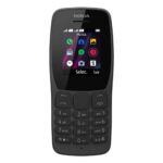 Celular Nokia 110 Preto com Rádio FM e Leitor Integrado, Câmera VGA e 4 Jogos - NK006