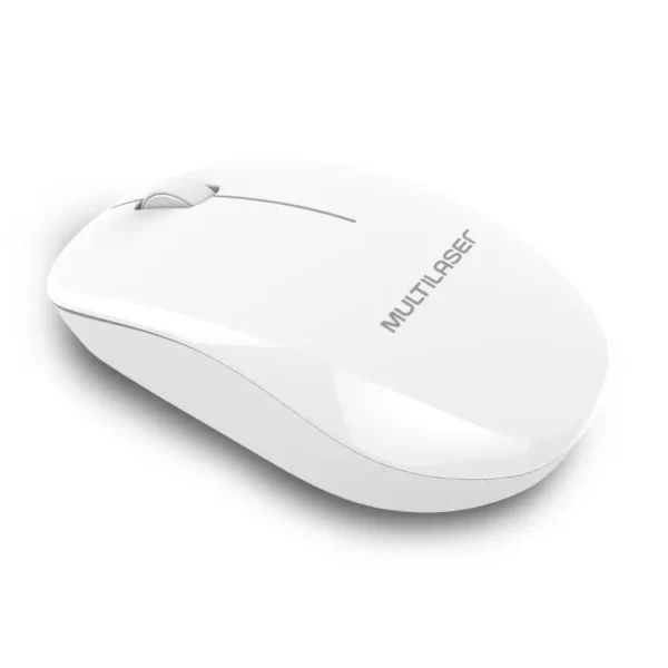 Mouse sem fio slide 1200 3 bot pilha bco - MULTILASER
