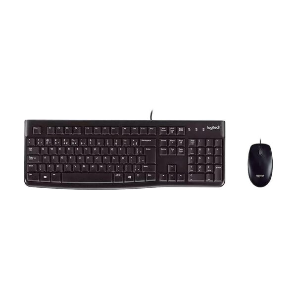 Combo Teclado e Mouse com fio USB Logitech MK120