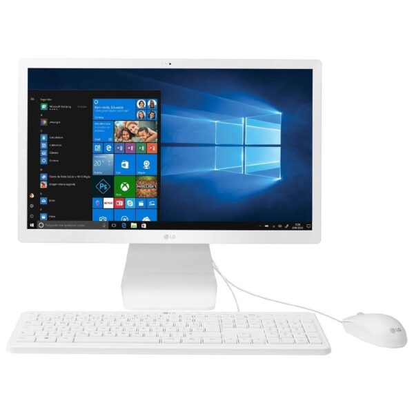 All in One LG 22'', Windows 10 Home (A LG recomenda o Windows 11 Pro para empresas), Celeron, 4GB, 500GB de HD, Processador Intel® Celeron® N4100, 0,62 Kg